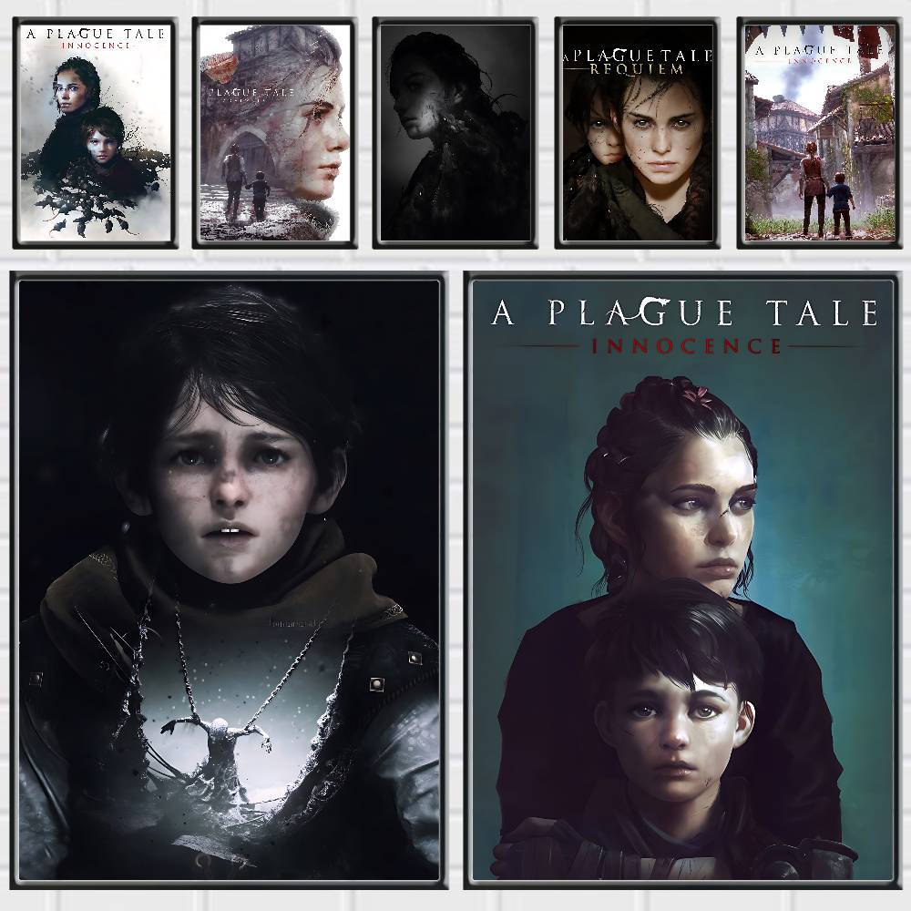 Wallpaper - ダークゲーム「A Plague Tale」のポスター。高品質で、剥がした際に跡が残らない、家庭、オフィス、バーなどの装飾に最適な壁用ステッカー。