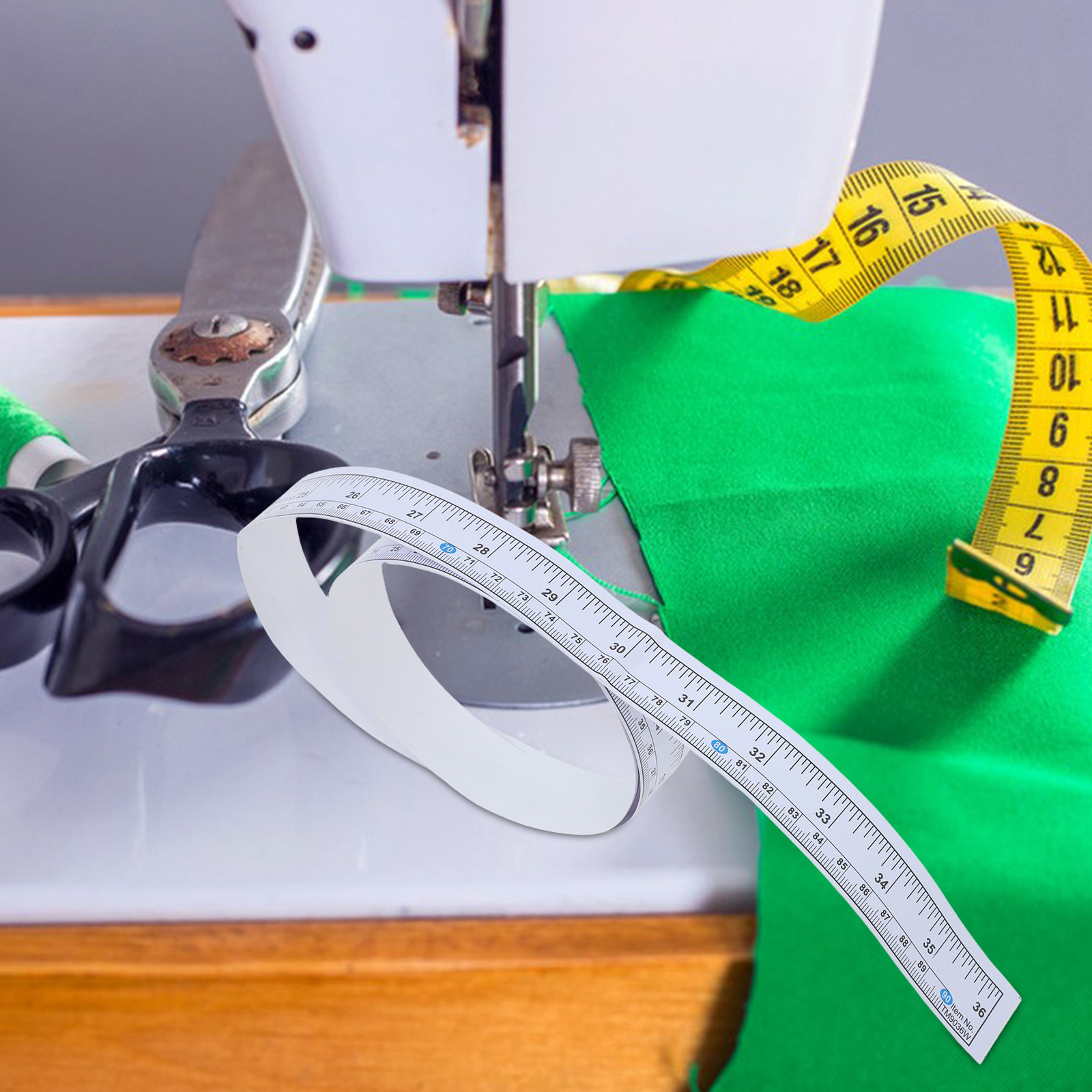 Tape Measure - 10個入り、メートル法の定規テープ、粘着テープ、裁縫やミシン、テーブルの測定用。