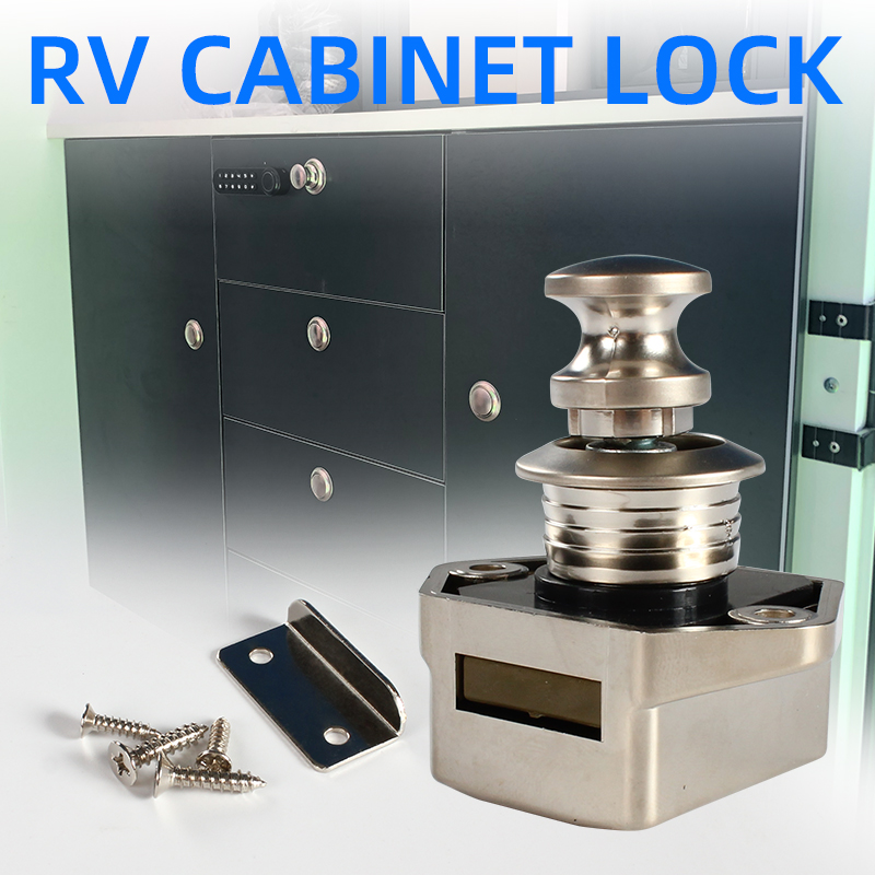 Door Handle - TYTXRV モーターホームボートラッチハンドル 20mm プッシュロックボタン 20個/箱 RV大型キャビネットプッシュロック