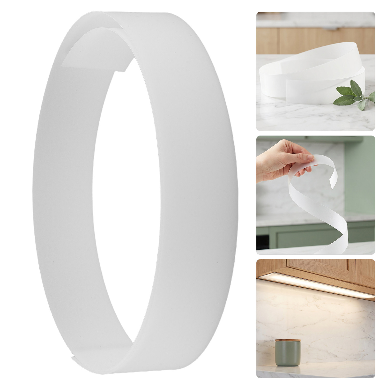 Led Strip Lights - 48インチLEDストリップ用拡散パネル。柔軟性があり、半透明の乳白色シートで覆われたもの。家具、階段、壁の溝などに設置してLEDストリップの光を拡散させるのに適しています。