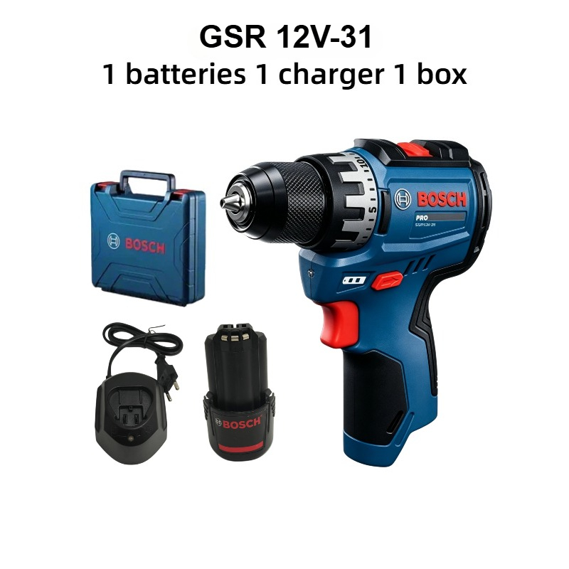Drill Bits - ボッシュプロフェッショナル GSR 12V-31 コードレスドリル 12V 電動ドライバートルクコンパクトミニ電動工具