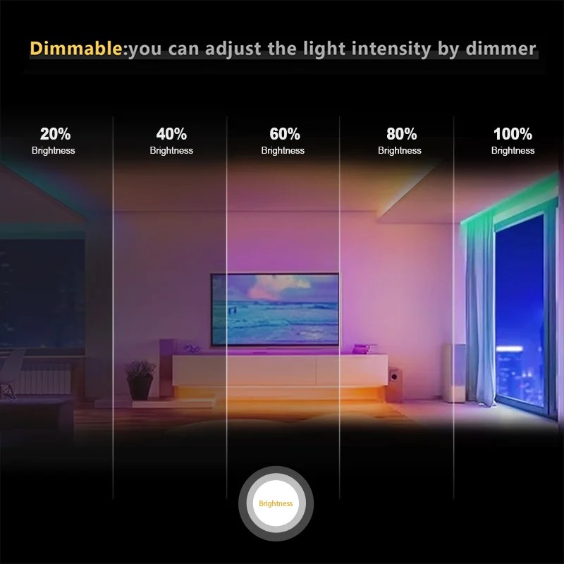 ホットセール ドットレスRGB調光可能 12v 24v 10 - Led Strip Lights のレビューと価格